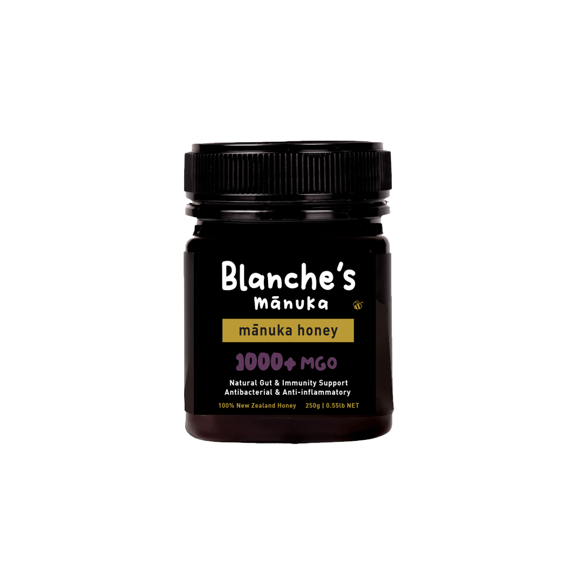 Blanche's Manuka Luxury 1000+MGO Manuka Honey 250g Jar